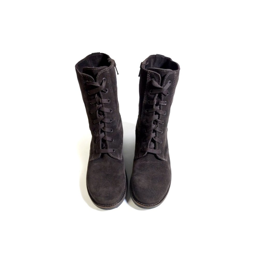 La CANADIENNE Brown Lace Up Boots - Picture 3 of 9